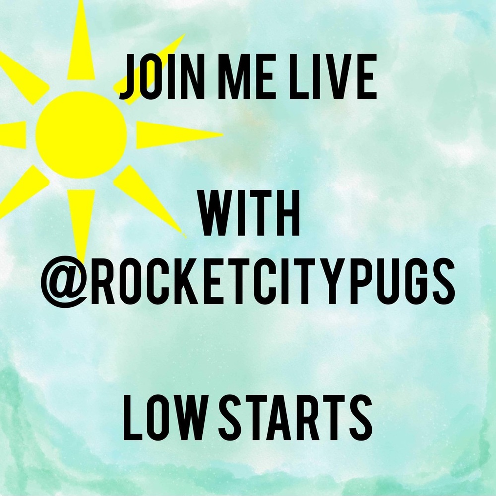 JOIN ME LIVE @rocketcitypugs